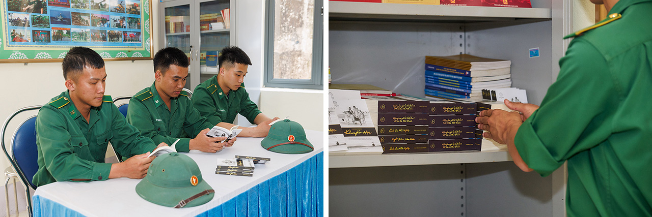 Từ những cuốn sách quý được trao, tri thức được vận dụng vào thực tiễn, giúp người lính Đồn Biên phòng Ka Lăng đồng hành cùng bà con phát triển kinh tế nơi vùng biên